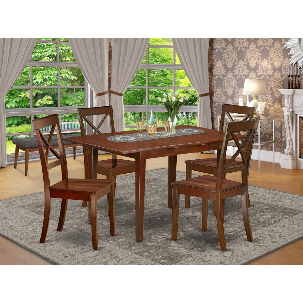 Dining Room Set Mahogany, NOBO5-MAH-W