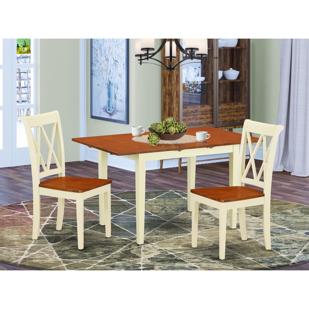 Dining Room Set Buttermilk & Cherry, NOCL3-BMK-W