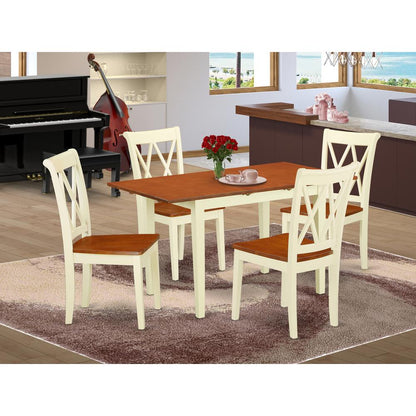 Dining Room Set Buttermilk & Cherry, NOCL5-BMK-W