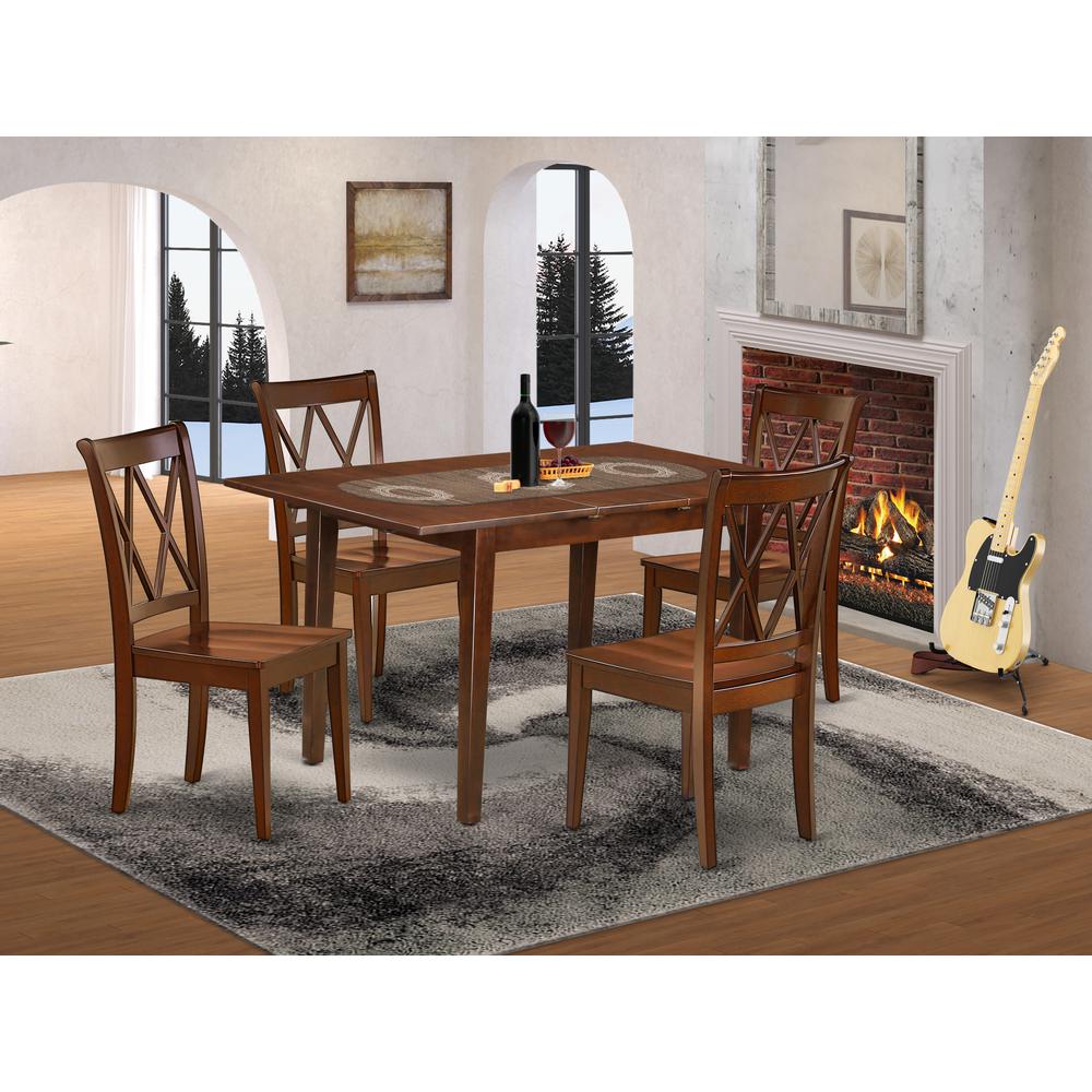 Dining Room Set Mahogany, NOCL5-MAH-W