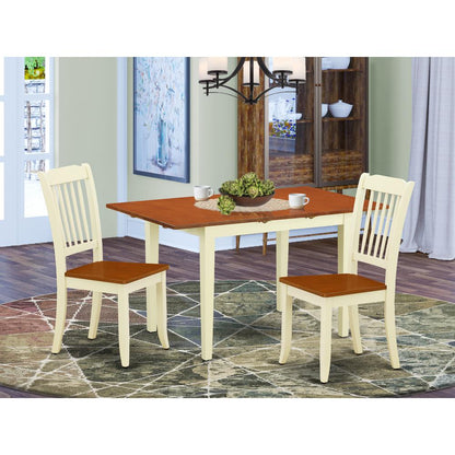 Dining Room Set Buttermilk & Cherry, NODA3-BMK-W