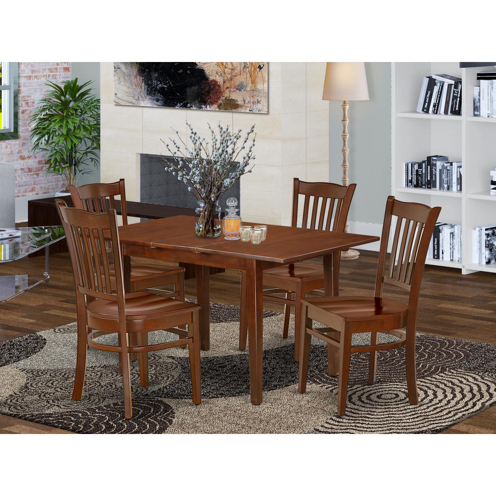 Dining Room Set Mahogany, NOGR5-MAH-W