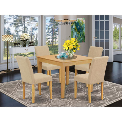 Dining Room Set Oak, OXAB5-OAK-04