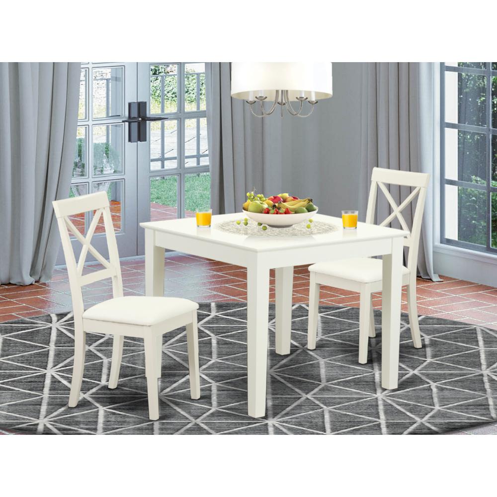 Dining Room Set Linen White, OXBO3-LWH-LC