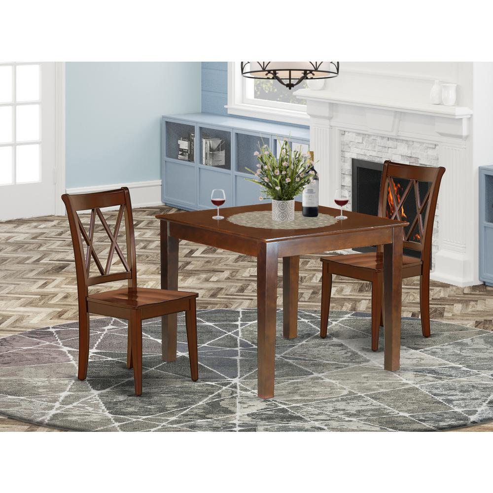 Dining Room Set Mahogany, OXCL3-MAH-W