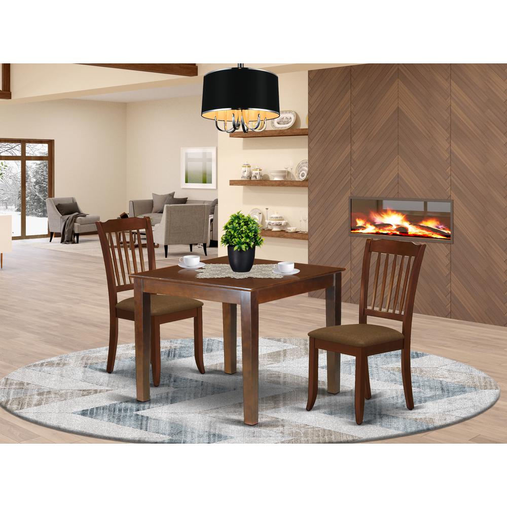 Dining Room Set Mahogany, OXDA3-MAH-C