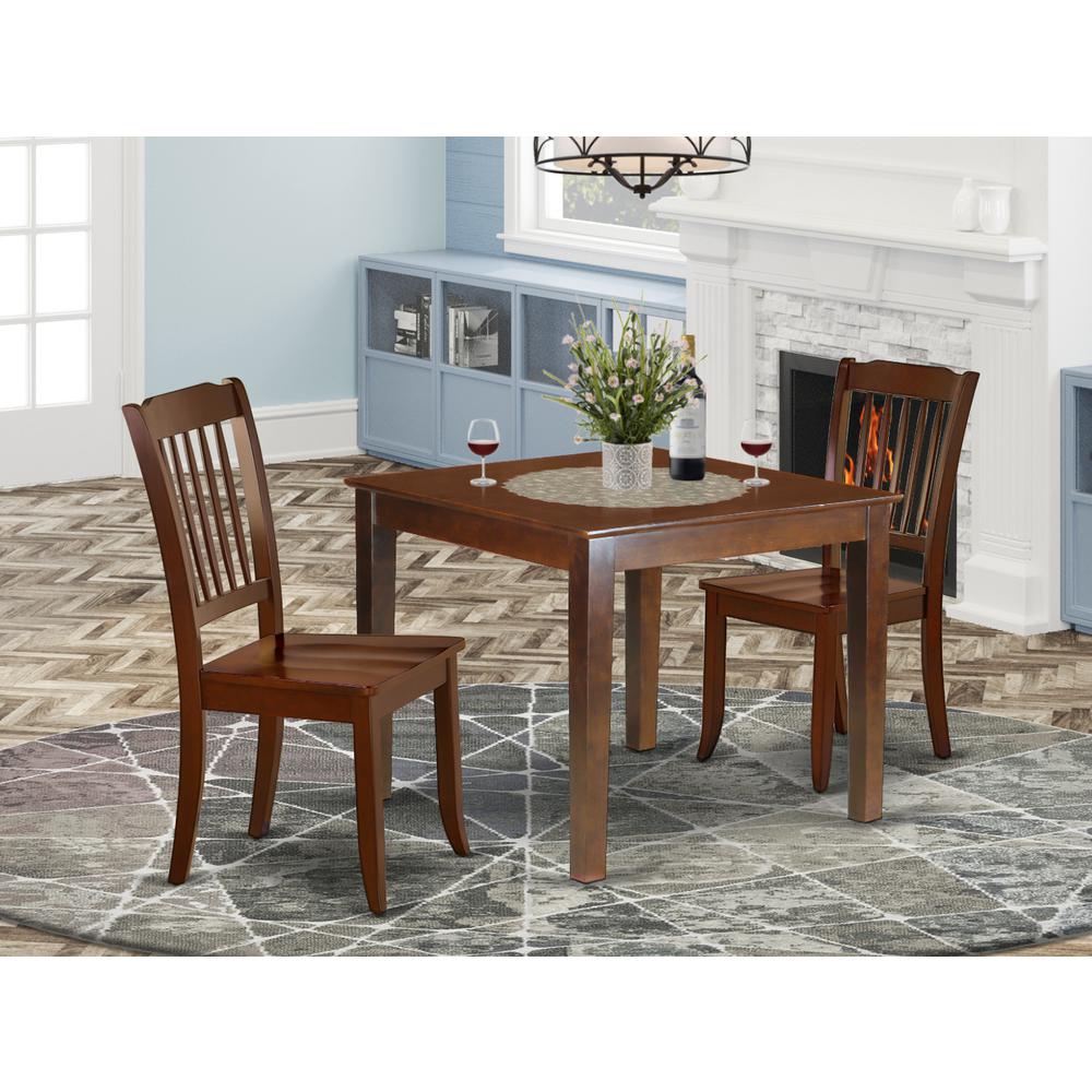 Dining Room Set Mahogany, OXDA3-MAH-W