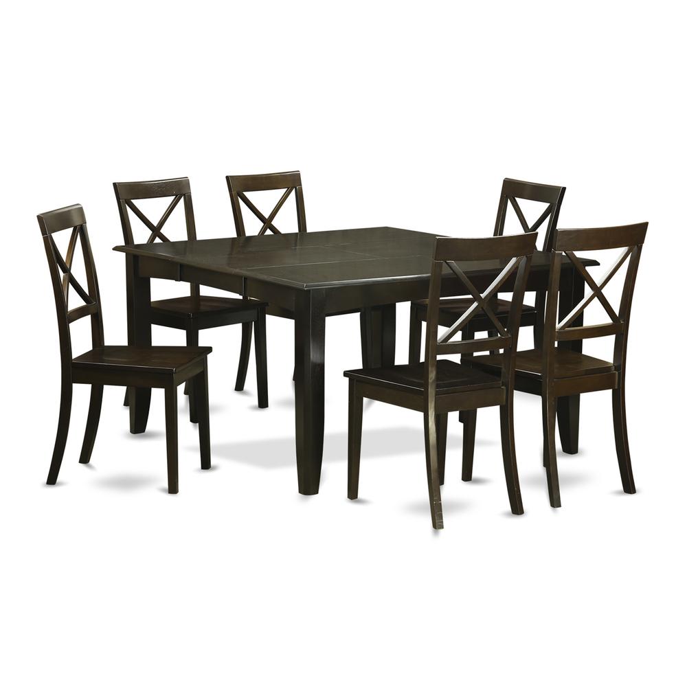 7  Pc  Dining  room  set-Dinette  Table  with  Leaf  and  6  Dinette  Chairs.