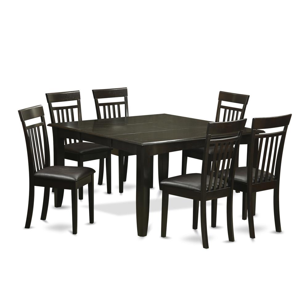 7  PC  Dining  room  set-Dinette  Table  with  Leaf  and  6  Dinette  Chairs.