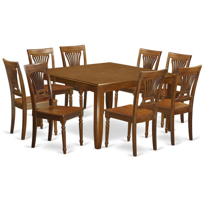 9  Pc  Formal  Dining  set-Dining  Table  with  Leaf  and  8  Chairs.