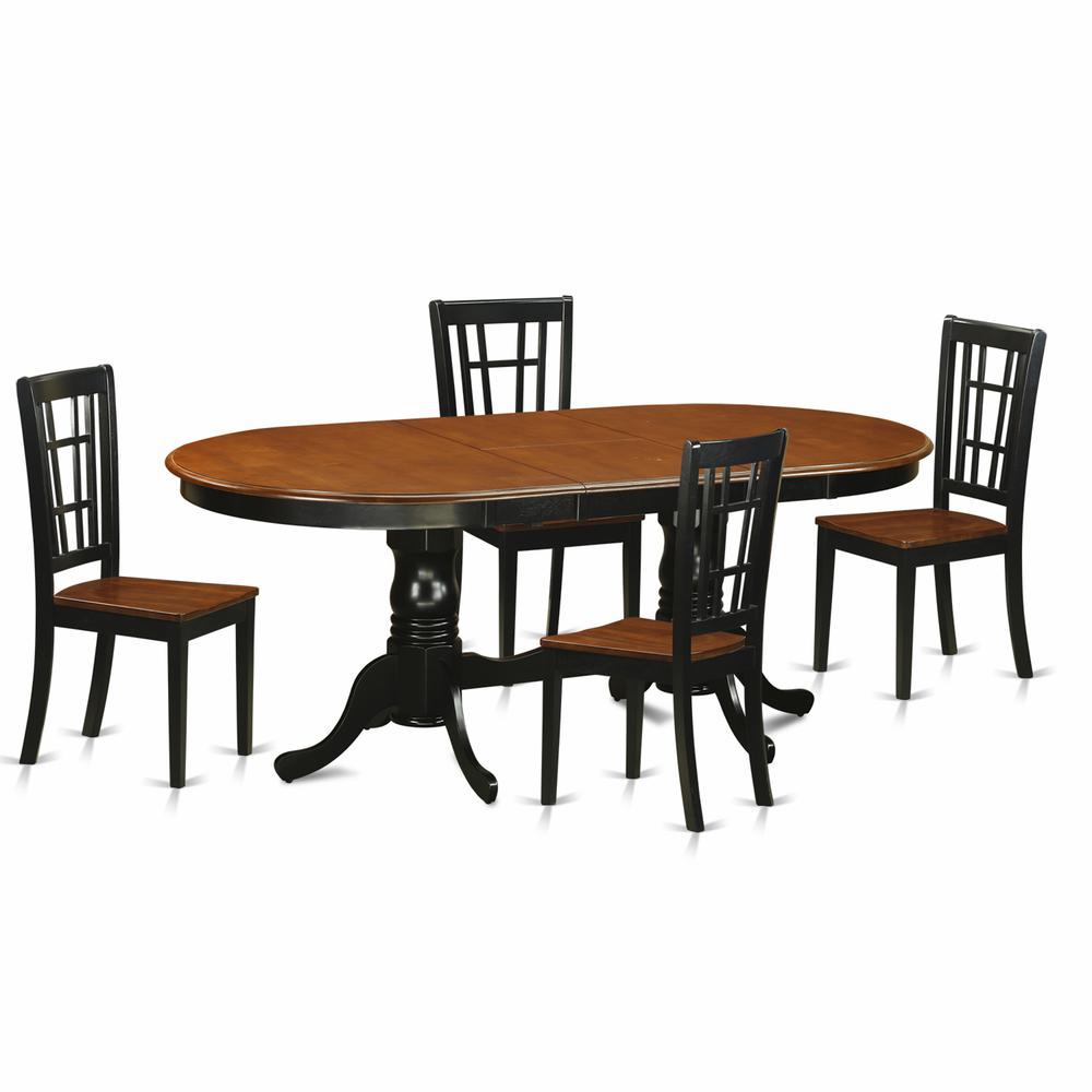 5  PC  Dining  room  set-Dining  Table  with  6  Wood  Dining  Chairs