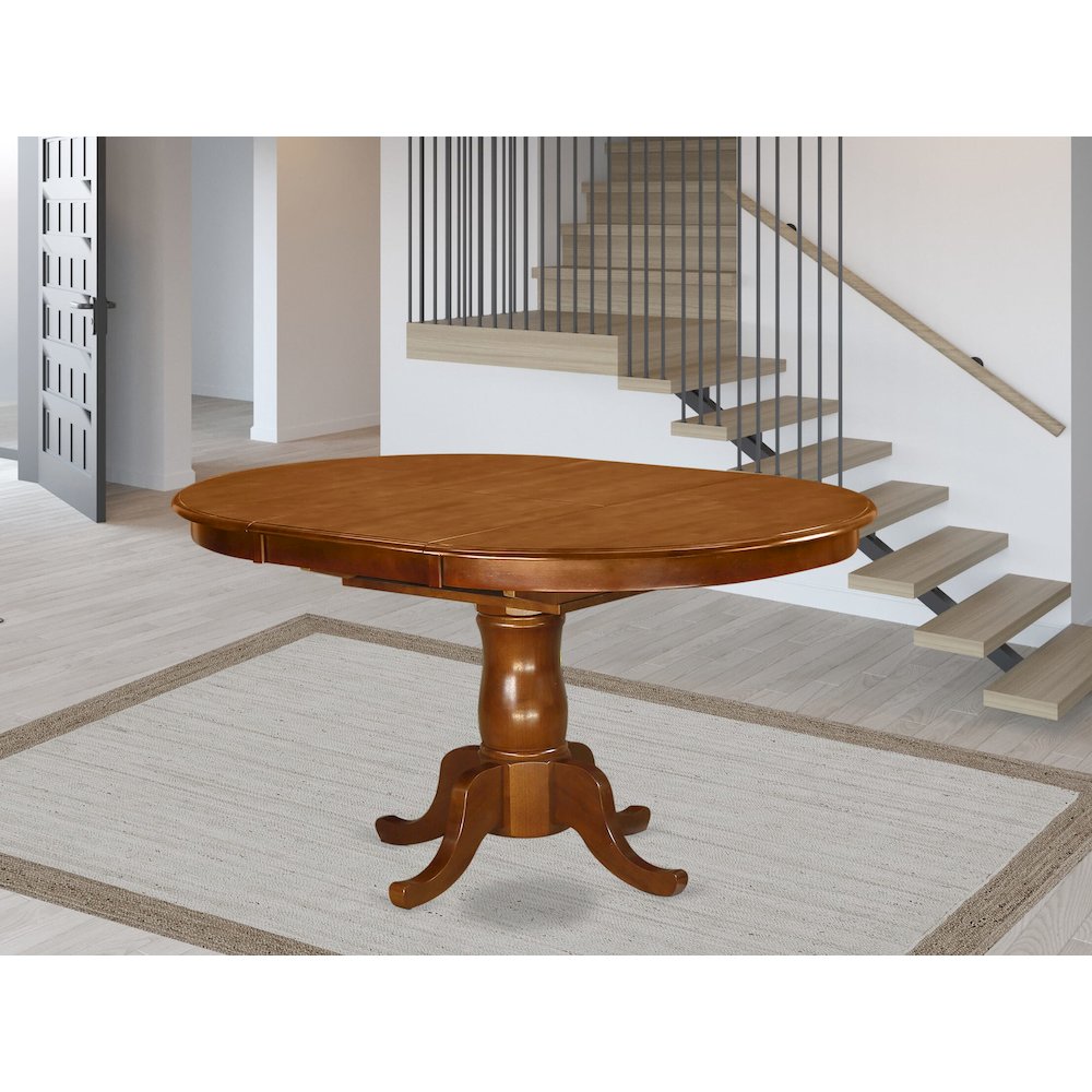 POAV7-SBR-C 7 Pc Dining room set for 6- Kitchen dinette Table and 6 Dining Chairs