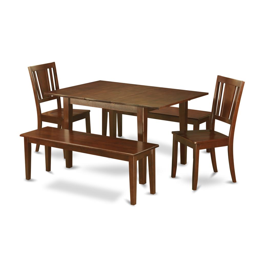 5  Pc  Kitchen  Table  with  bench  -Tables  with  2  Dining  Chairs  and  2  Benches