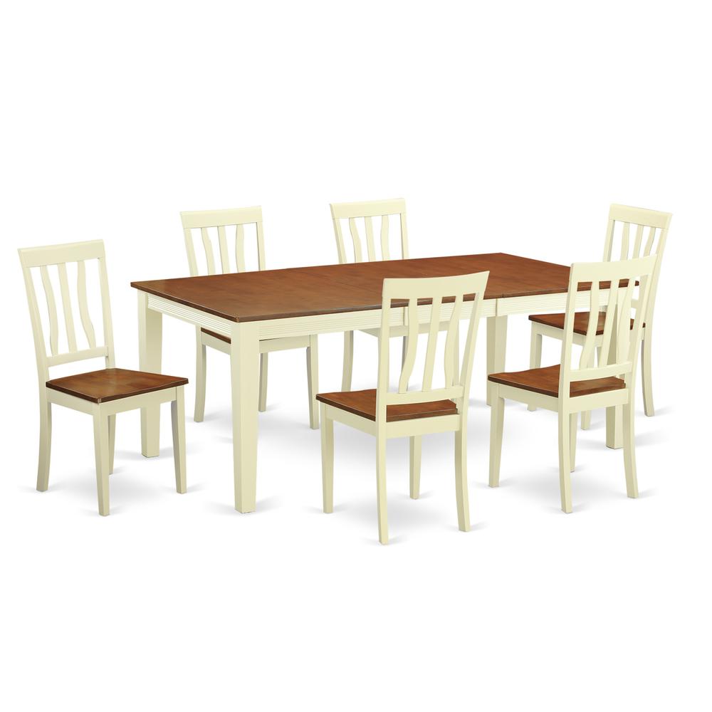 7  PC  dinette  set  -Kitchen  Table  and  6  Dining  Chairs