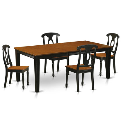 5  PC  Dining  room  set-Dining  Table  with  4  Wood  Dining  Chairs