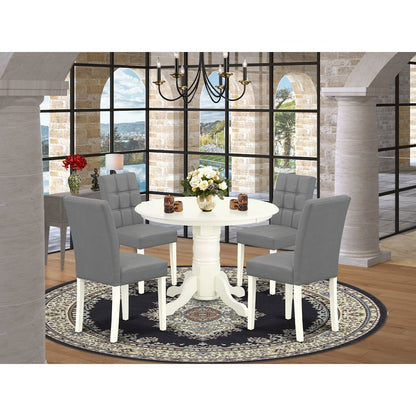 5 Piece consists A Mid-Century Dining Table Set Wooden Table