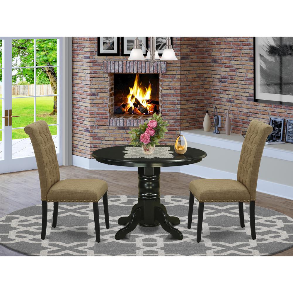Dining Room Set Black, SHBR3-BLK-17