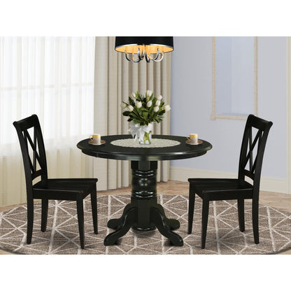 Dining Room Set Black, SHCL3-BLK-W
