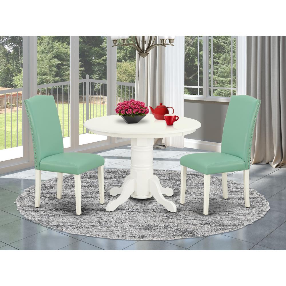Dining Room Set Linen White, SHEN3-LWH-57