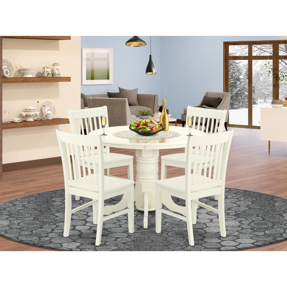 Dining Room Set Linen White, SHNO5-LWH-W