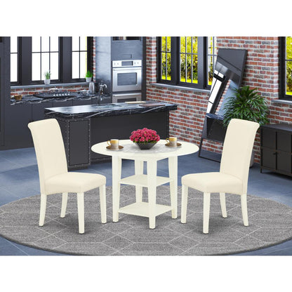 Dining Room Set Linen White, SUBA3-LWH-01