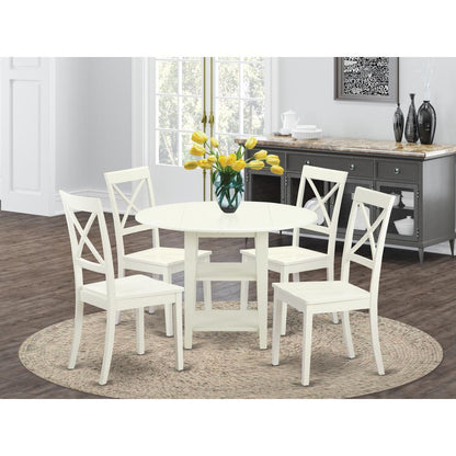 Dining Room Set Linen White, SUBO5-LWH-W
