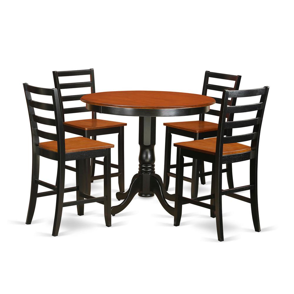 5  Pc  pub  Table  set  -  Kitchen  dinette  Table  and  4  bar  stools.