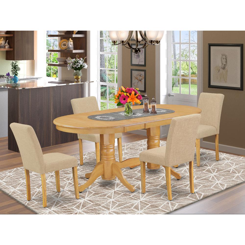 Dining Room Set Oak, VAAB5-OAK-04