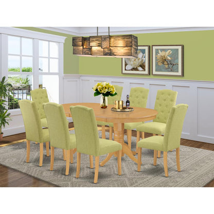 Dining Room Set Oak, VACE9-OAK-07