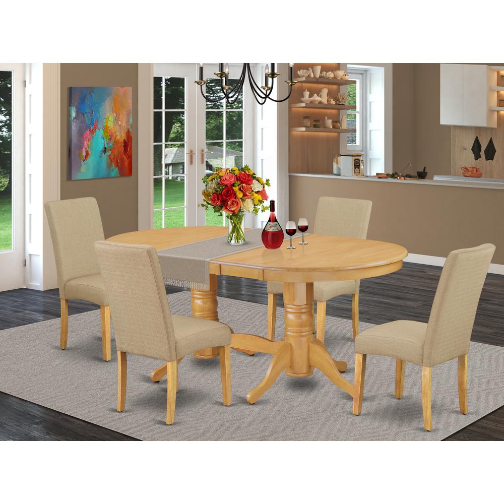 Dining Room Set Oak, VADR5-OAK-16