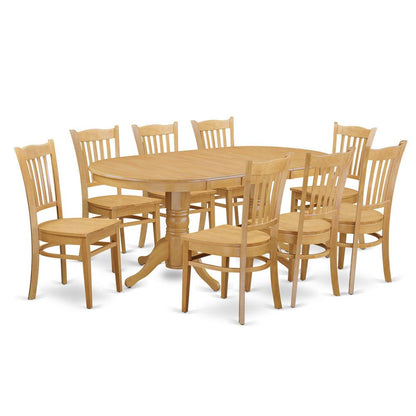 9  PC  Table  set  -  Table  and  8  Dining  Chairs
