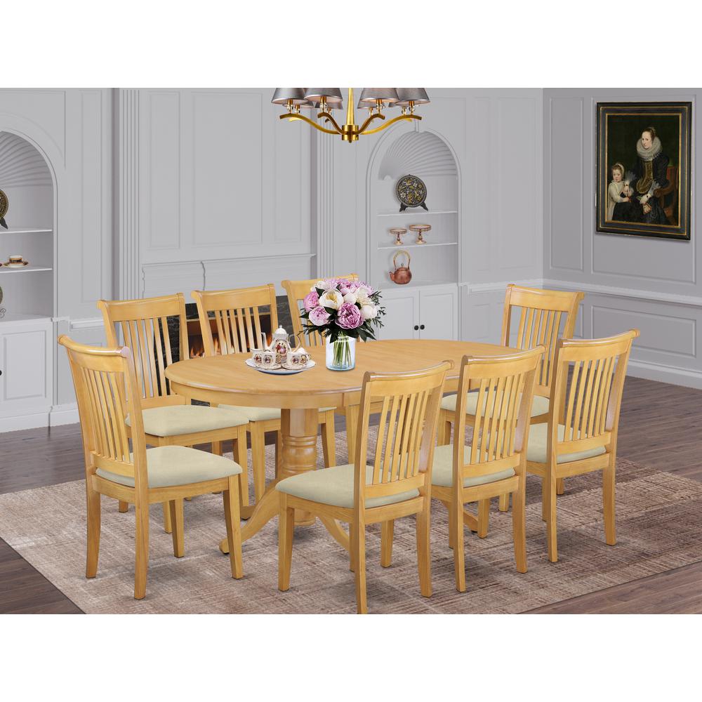 Dining Room Set Oak, VAPO9-OAK-C