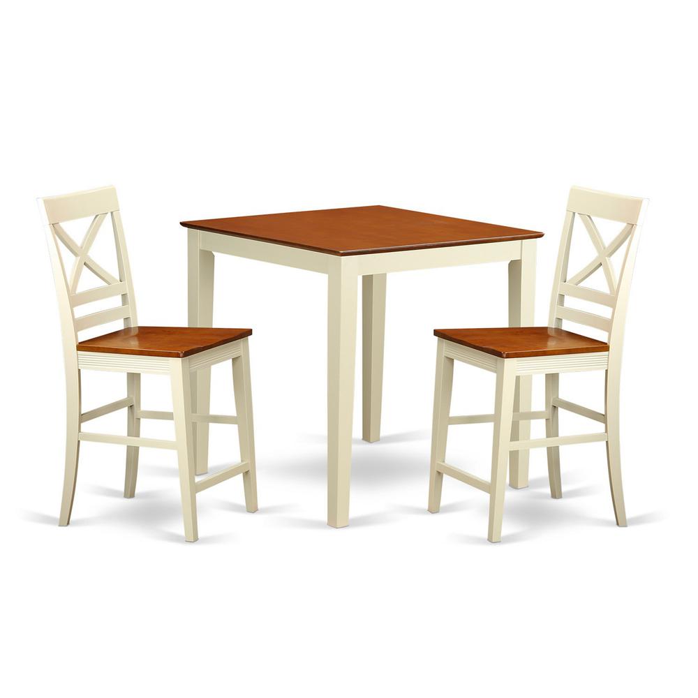 3  PC  Dining  counter  height  set-pub  Table  and  2  Dining  Chairs.