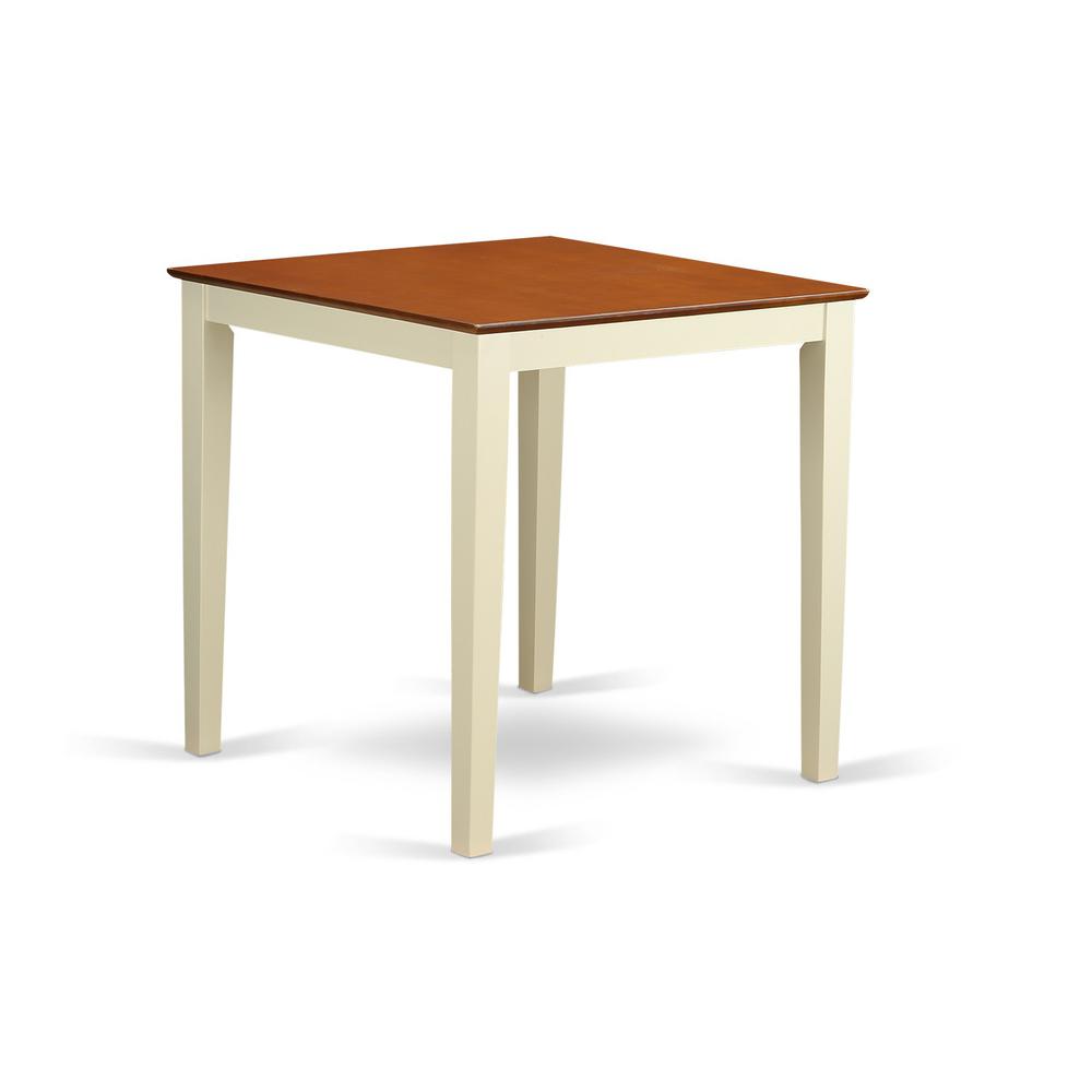 VERN5-WHI-C 5 Pc counter height pub set - counter height Table and 4 Kitchen Dining Chairs.