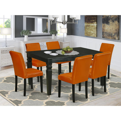 Dining Room Set Black, WEAB7-BLK-61