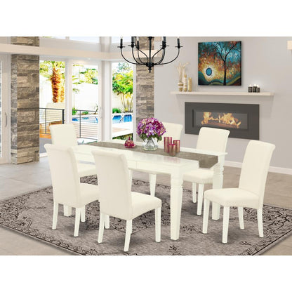 Dining Room Set Linen White, WEBA7-WHI-01