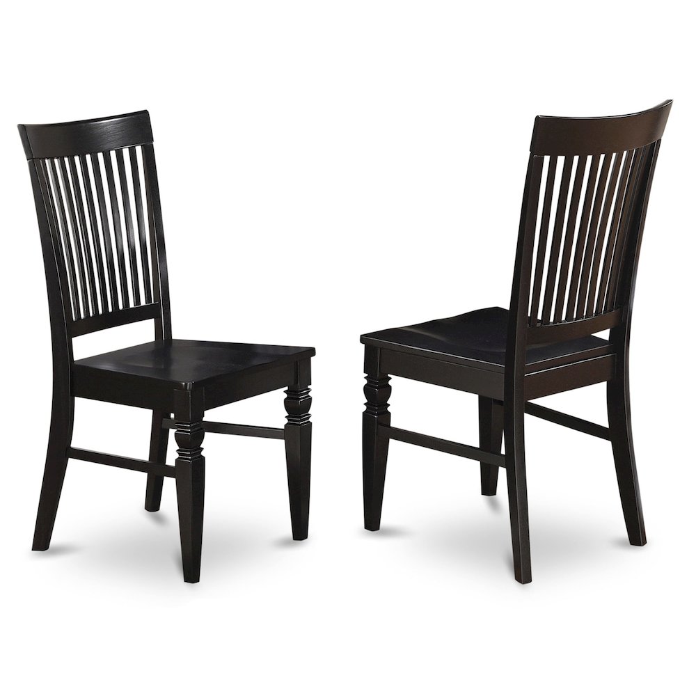 7-Piece Dining Room Set, Black & Cherry
