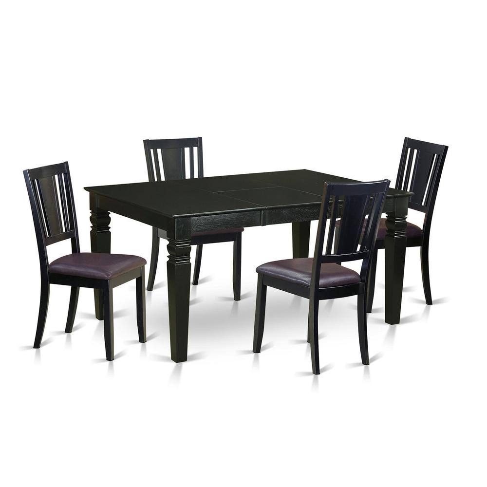 5  PcKitchen  nook  Dining  set  -  Dining  Table  and  4  Kitchen  Chairs