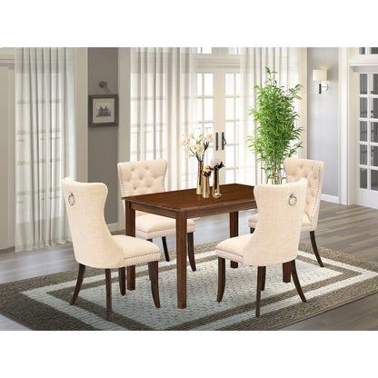 5 Piece Dining Table Set Consists of a Rectangle Kitchen Table