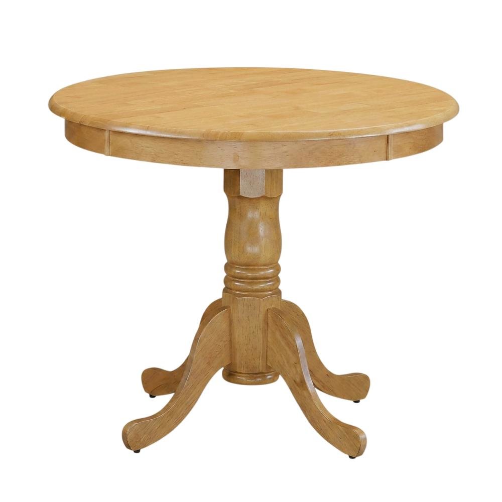 Solid Wood Round Small Kitchen Table & Chairs 3-Piece Dining Set