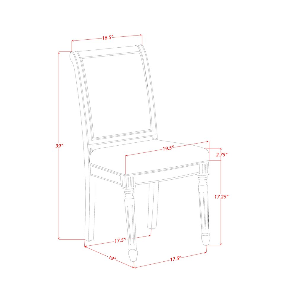 7 piece Modern Dining Table Set of a Dining Table and 6 Dining Room Chairs