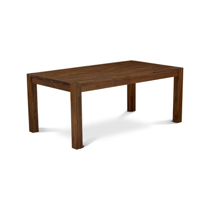 Large Antique Walnut Wood Dining Table, Traditional Rectangular Design