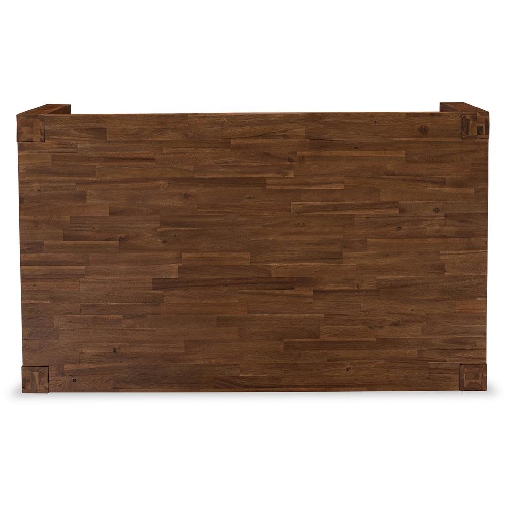 Rectangular Kitchen Table, Antique Walnut, Solid Wood, 60-Inch