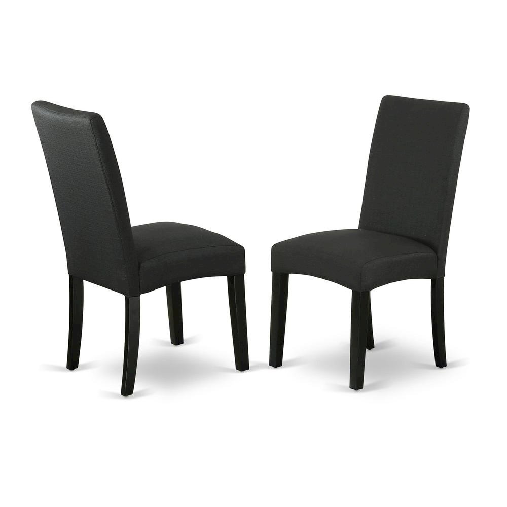 Elegant Black Dining Room Table Set – Kitchen Table and Chairs for 4