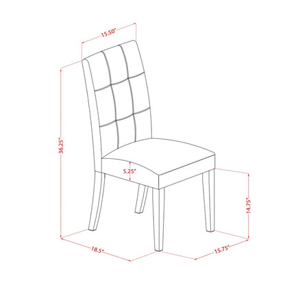5 Piece Dinner Table Set consists A Dining Table