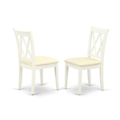 Dining Room Set Linen White, HLCL3-LWH-C