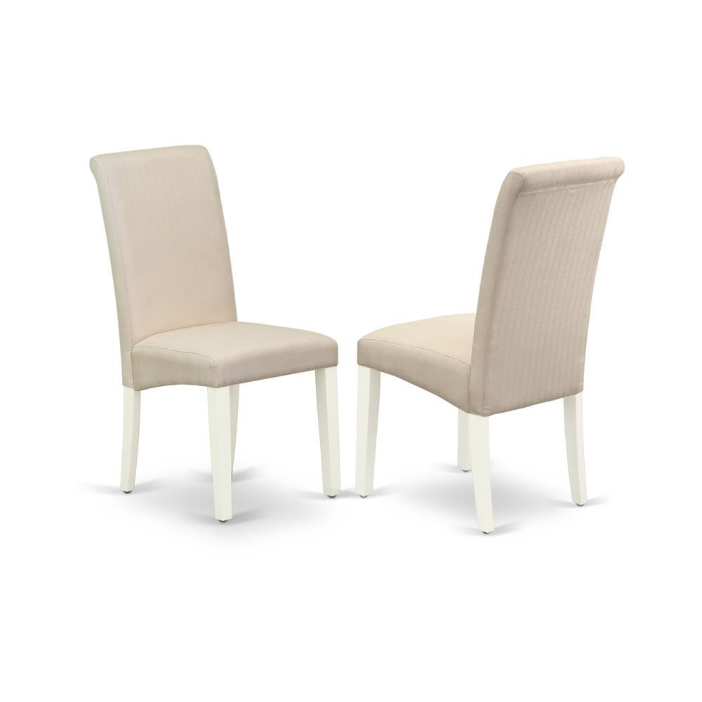 Dining Room Set Linen White, BOBA3-WHI-01