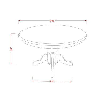 Dining Room Set Linen White, SHEN5-LWH-78