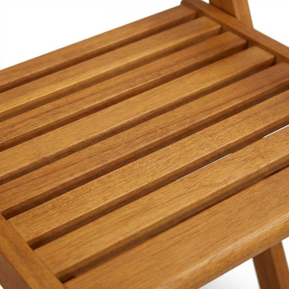 Wooden Patio Chair Set of 2, Oil-Finish, Durable Outdoor Seating