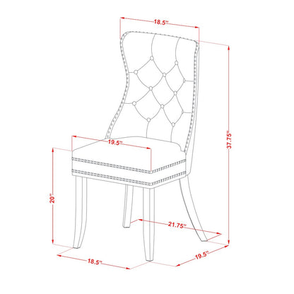 7 Piece Dinette Set Contains a Rectangle Dining Table with Butterfly Leaf